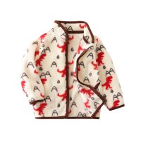 Black Yak down Jacket Tops Outfits Cartoon Infant Fleece Boys Clothing Warm Cute Coats Girls Baby Gi