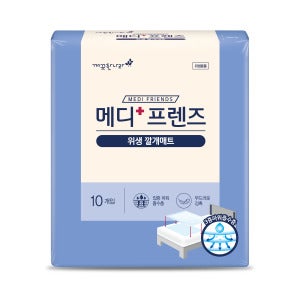 깨끗한나라 깨끗한나라 메디프렌즈 봄날 위생깔개매트 10매 10팩