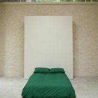 Deep green bedding