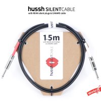 허쉬 사일런트 기타케이블 1 5M 어쿠스틱 일렉 베이스 기타잭 hussh SILENT CABLE