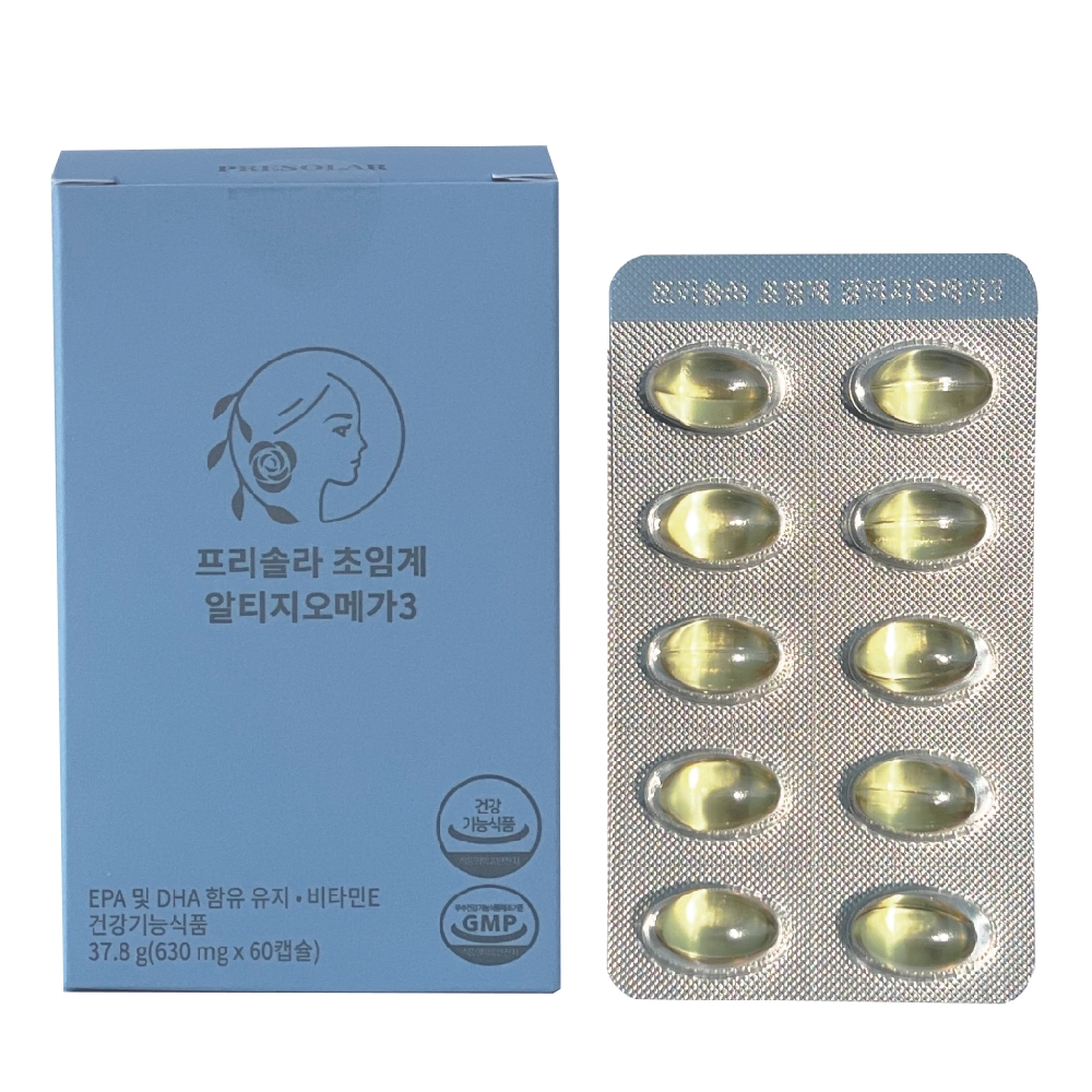<b>프리솔라</b> 초임계 알티지 오메가3 630mg x 60캡슐
