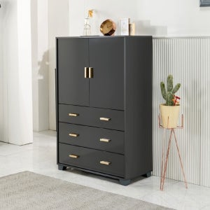 제니 800 양문수납 3단 서랍장 JF22061