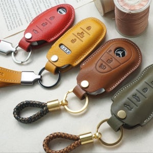 자동차 키케이스 가죽 스마트 차 키커버 키홀더 키링, 베지터블랩(VEGETABLE LAB)