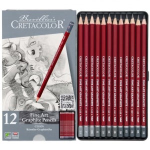 25000 크레타칼라 CLEOS 전문가용 미술연필 12종 세트 (160 52)