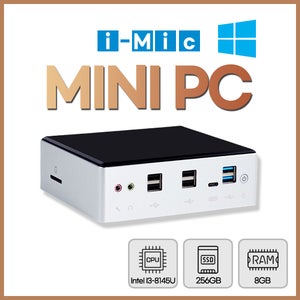 [미니 PC 인텔 i3-8145u - 윈10, SSD128GB, RAM8GB] / 산업용PC / I-MIC / INTEL