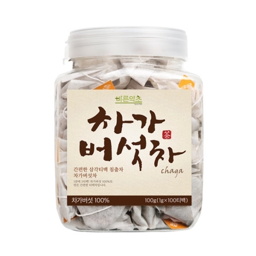 바른약초 이너블릭 <b>차가버섯</b>차 1g x 100개입