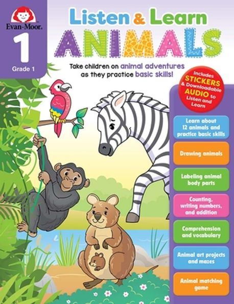 에반무어 Listen and Learn: Animals, Grade 1