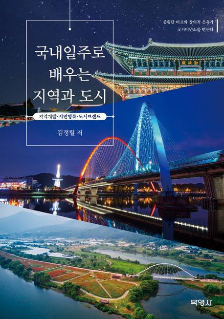 국내일주로 배우는 지역과 도시- [전자책] : 지역개발·시민행복·도시브랜드 : 종횡단 비교와 창의적 은유가 굿거버넌스를 만든다