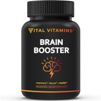 VITAL VITAMINS 필수 비타민 뇌 보충제 뉴트로픽 부스터 집중력 및 정신력 향상