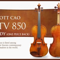 스캇카오 850 바이올린 원피스백 바디 [SCOTTCAO STV-850 ONE PIECE BACK VIOLIN BODY]