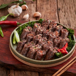 백암알천) 매콤한 마무리의 매운야채순대, 백암알천순대