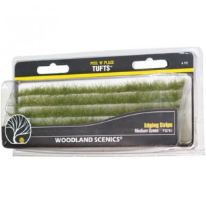 16000 우드랜드 수풀완제품 MEDIUM GREEN EDGING STRIPS 1팩 (4pcs) - JWFS781