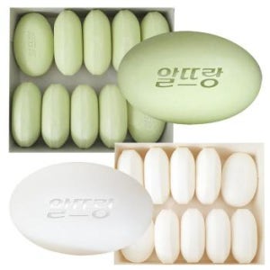 알뜨랑 세안비누 10개입 업소용 흰색 그린 (S8459397)