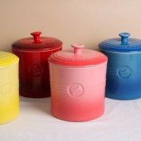 건식사료 LeCreuset 르쿠르제 애견 펫 푸드컨테이너 사료통 보