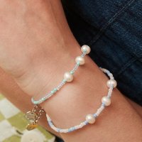 빈티지헐리우드 Coloring Pearl Beads Bracelet