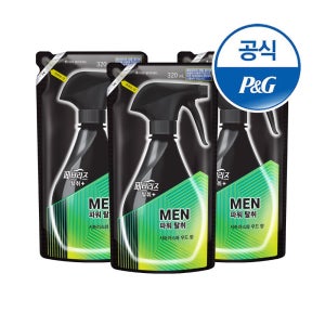 페브리즈 포맨 섬유탈취제 시트러스와 우드 향 320ml 3개