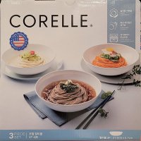 CORELLE 코렐 저스트화이트 멀티볼 세트 3P 미국 21 X 5 다용도볼 면기 냉면기 파스타볼 3개