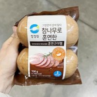 아이스박스포장 청정원 참나무 훈연구이햄 350g x 2