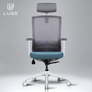 1000000313 루게 L62 화이트프레임 홈오피스 재택근무 의자