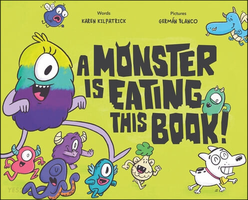 (A) monster is eating this book