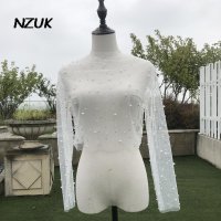 웨딩 드레스 레이어드 케이프 beaded wedding jackets top