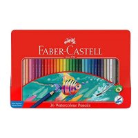 파버카스텔 Faber-Castell 수채화 연필 세트 36가지 틴 케이스 115931