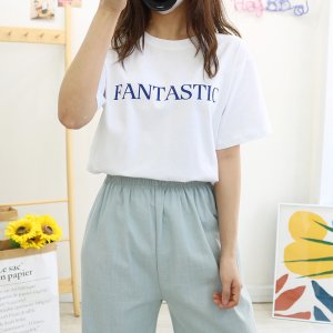 판타스틱 레터링 루즈핏 여름 반팔 티셔츠 3컬러