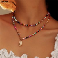 보헤미안목걸이 여름주얼리 비즈악세사리 bohemian co