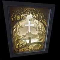 성물 기독교 교회선물 led조명 벽걸이 십자가액자