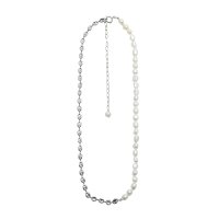로울 Pignose pearl belt necklace no3