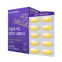 푸드버킷 초임계 rTG 알티지 오메가3 870mg x 30캡슐