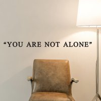 you are not alone 영어 레터링 감성인테리어 스티커 small