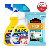 불스원 레인OK 2in1발수코팅 세정 김서림스프레이 유리세정티슈