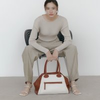 크리스틴프로젝트 TWO ZIPPER BAG ORIGINAL COMBO CARAMEL