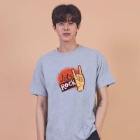 남성티셔츠 남자티셔츠 키밍 ROCK 록 음악 남매룩 시원한티셔츠 남자흰면티