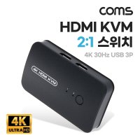 TB586 HDMI KVM 스위치 2대1 PC 2대연결 USB 3포트