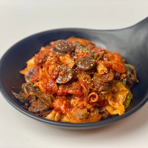 🔥매콤한 순대곱창볶음 2인분🔥야식&안주&반찬, 백암알천순대