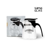 솔천무역 사마글라스 SAMAGLASS 내열유리 티포트 A-12