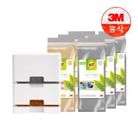 3M 일회용 원데이 그린수세미 플러스 디스펜서 리필 10입포함 제로스크래치 90입 강력 90입