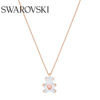 Swarovski 스와로브스키 테디 펜던트 베어 핑크 로즈 골드 톤 네크리스 5452026