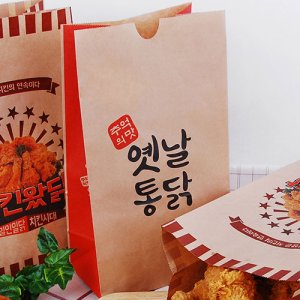 내유옛날통닭 각대봉투 대사이즈 치킨봉투 각대