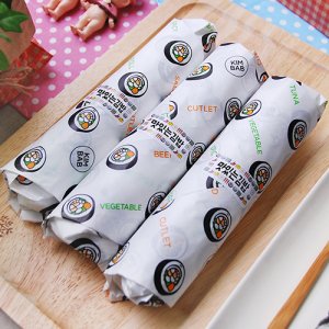 알찬 김밥 포장지 노루지 1000장 33x33