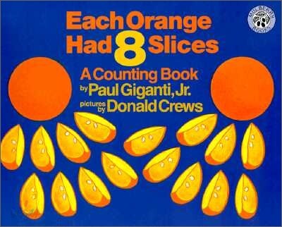each orange had 8 slices