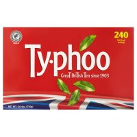 영국 Typhoo 타이푸 홍차 블랙티 티백 차 대용량 240개입