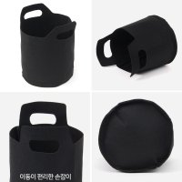 부직포 화분 베란다 상추 모종 원형 5p 20x20