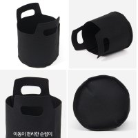 부직포 화분 베란다 상추 모종 원형 5p 18x15