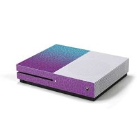 SKINIT DECAL GAMING 스킨 호환 XBOX ONE S 콘솔 - 공식 라이선스가 부여된 원래 디자인 CHEETAH 인쇄 보라색 및 파란색 디자인