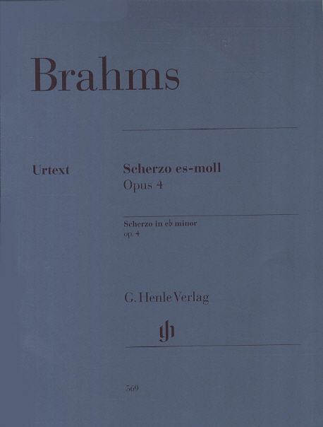 Scherzo es-moll Opus 4  = Scherzo in eb minor op.4.  - [score] / Johannes Brahms ; hrsg. v...