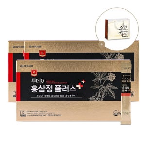 [롯데백화점] 서울약사신협 [진세노사이드 15mg] 6년근 투데이 홍삼정 플러스 스틱 10g 60포 3세트+쇼핑백 LE1211374581