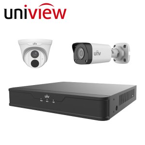 [IP-5M] 유니뷰 500만화소 IP CCTV 자가설치 1채널 세트 /녹화기+카메라 /영상.전원을 랜선 하나로 연결